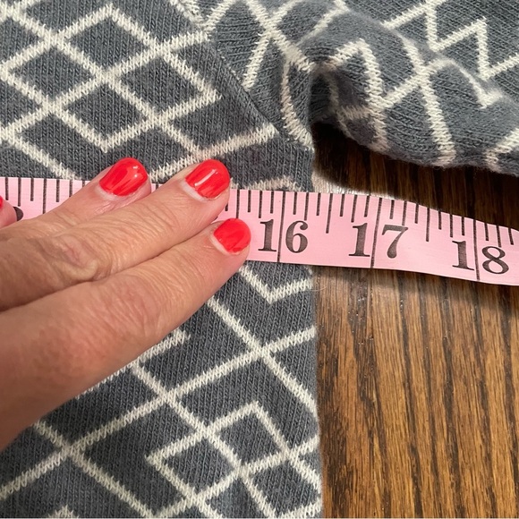 Anthropologie MOTH Fireside Sweater Gray Cream Alpaca Blend Cowlneck Size Small - Picture 5 of 11